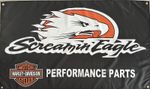 SCREAMIN EAGLE USA HARLEY DAVIDSON 3x5Ft Flag BANNER FLAG GARAGE STREET