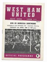 1966 European Cup Winners Cup Semi Final - WEST HAM UNITED v. BORUSSIA DORTMUND