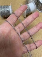Stainless Steel Chain - loose - jewellery making - cable - job lot - 130 m total