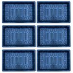 Bramley & Sage Full-Size Heavyweight Seed Trays Without Drainage Holes Set of 6