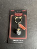 Stranger Things D20 Keyring Netflix 20 sided dice NEW, Free tracked shipping