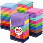 100X FACE CLOTHS TOWELS 100% EGYPTIAN COTTON SUPER SOFT FLANNELS HAND WASHCLOTHS