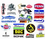 24 Fishing stickers  decals . waterproof vinyl .  tackle boxes ,  man cave etc