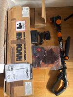 Worx Cordless WG170. 2 Grass Trimmer, Edger, Mini Mower Read The Info Pls