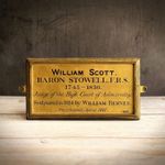 RARE 19th Century Museum Exhibit Plaque William Behnes Sculptor