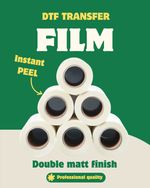 Premium 5-Layer Coated DTF Film – Instant Peel