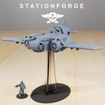 Grim-Guard SF-19A Fighter Jet from Station Forge. 32mm Pilots included.