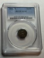 1841-O SEATED LIBERTY HALF DIME PCGS XF45 NICE ORIGINAL HALF DIME