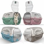 Large Cat Carrier Box Puppy Portable Pet Transporter Cage Vet Safe Travel Crate