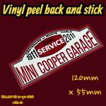 Monte Carlo Mini Cooper Garage 1911 2011 Racing Rally Classic Vinyl Sticker Mini