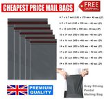 GREY MAILING STRONG POLY POSTAL POSTAGE SELF SEAL ALL SIZE BAGS FAST DELIVERY UK