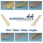 Albion Alloys Brass Rods, Tubes, Strips Precision Modelling Metal - HUGE RANGE