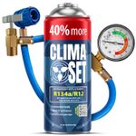 Air conditioning Refill Kit, R134a/R12 refrigerant can  and refill hose