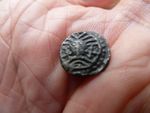 ANGLO-SAXON, AR Sceat 'Wodan head' Circa 715-800 AD.  Series X, type 31. #939