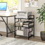 3 Tier Metal Storage Shelf White Freestanding Shelving Unit Home Office Rack