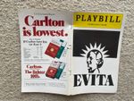 Playbill The Broadway Theatre Programme EVITA November 1979