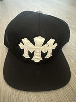 Chrome Hearts Cemetery White Cross Trucker Hat
