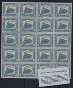 Sheet FORGERY - Werner's REPLICA of Federated Malay States 1904-22 UNISSUED $50