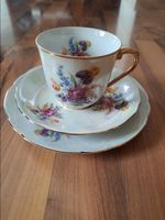 Vintage Czechoslovakia EPIAG Mother of Pearl Lustreware Floral 16 piece Tea Set