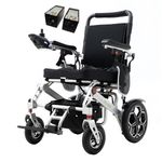 Super Lightweight Folding Electric Wheelchair Aluminium Compact Powerchair 20kg