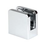 Square Glass Clamp Bracket – 8mm or 10mm – Chrome, Black, Nickel, Brushed Brass