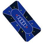 Deluxe Poker Texas Hold'em Rubber Table Mat Layout Cloth Gaming Pad 120x60cm