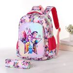 Kpop Demon Hunters Backpack School Bag Gift Travel Kids Lightweight Pencil Case