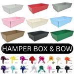 Hamper Trays & Bow Gift Cardboard Baskets Tray Sweets Present Baby Teacher Xmas