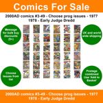 2000AD comics #3-49 - Choose prog issues - 1977 1978 - Early Judge Dredd