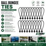 10x Flag Pole Clips Attach Windsocks Ball Bungee cord ties Rope Flags To Poles