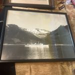Original WWII HMS Tynedale L96 Royal Navy Photograph Peter F Carlisle Framed