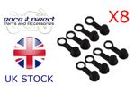 Black Motorcycle Motorbike Rubber Brake Bleed Nipple Grease Cap Dust Cover X 8