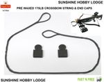 Crossbow String 175lb PreWaxed Xbow String & End Caps Fit Anglo Arms Panther Bow