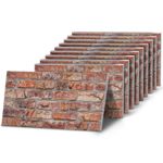 K&B TAS-609 Rustic Tuscan Red 3D Brick Effect Wall Panels - EPS Foam Cladding