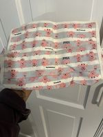 Ed Emberley Storage Pouch Poodle Print Cotton Bag Very Good Condition Rare