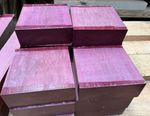1 x Purpleheart 6 x 6 x 3” / Exotic Wood / Exotic Hardwood / Woodturning Blanks