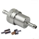 For Classic Cars & Motorcycles Billet Alloy Fuel Petrol Inline Filter 1/4" 6mm