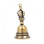 Brass Handle Loud Hand Bell Small Hand Bell for Weddings, School Classroom Game