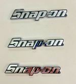 3PCs SNAP-ON TOOL BOX LOGO EMBLEM Chrome Silver Badge Decal 8" INCH LONG - NEW