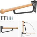 24 Inch Foldable Toilet Grab Rail – Wall Mounted Safety Bar for Elderly