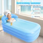 Foldable Portable Inflatable Adult Bathtub Baby Swim Pool Blow Up SPA Bath Tub