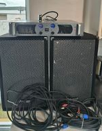 Loud ✨DJ PA SOUNDSYSTEM SETUP Prosound amp & speakers disco rave