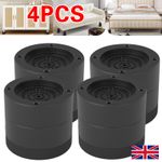 4 PCS Bed Chair Round Risers Heavy Duty Feet Leg Lift Furniture Extra Raisers HS