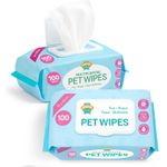 100-600PK Pet Wipes For Dogs Cats Cleaning Aloe Vera Grooming Biodegradable Wet