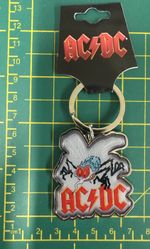 AC/DC Classic Fly On The Wall High Quality Metal Key Ring Official Licensed