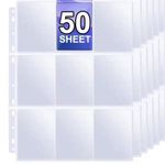 A4 Size 9 Pocket Trading Gaming Card Sleeves Double Side Storage Album Binder 