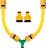 Outdoor Tap Temperature Mixer, Hot & Cold Water Mixer, Hose Quick Connector, Y