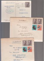 3304 - Switzerland - Mi No. 497 - 499 on 2 Letters + 1 PC