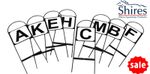 DRESSAGE MARKERS Shires Coated Steel Stick In Ground Set Of 8 A B C E F H K M