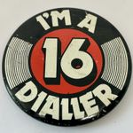 BBC Radio 1 Dial A Disc 16 Dialler Telephone Vinyl Record Request Show Pin Badge